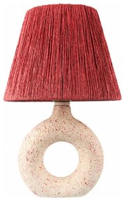 Asztali lámpa 1xE27/40W/230V fehér/piros