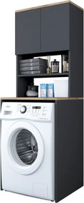 KD101 - 2674 Antracit mosogép fölötti szekrény