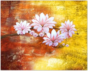 Poszterek 50x40 Magnólia ág virágok