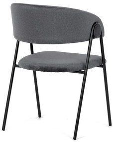 Szürke Bársony Étkezőszék. DCL-X7130 GREY2