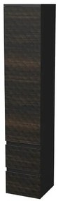 Fürdőszobaszekrény magas SAT Cube Way 32,5x163x33 cm barna matt CUBE3DV351DP2ZHP
