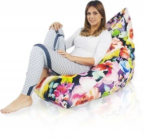 Puff ülőzsák Bermuda fotel Virágok
