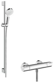 Zuhany csaptelep Hansgrohe Crometta zuhanyszettel együtt 150 mm fehér / króm 27813400