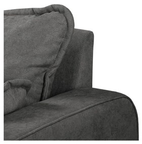 Sötétszürke sarokkanapé (bal oldali) Beata – Ropez