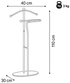 Szobainas, króm + bükk
