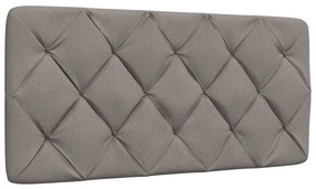 tópszínű szövet ágy matraccal 100x200 cm