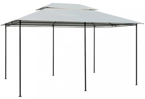 fehér kerti pavilon függönyökkel 4 x 3 m