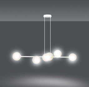 Emibig modern függeszték rossi fehér borostyán emi879/6