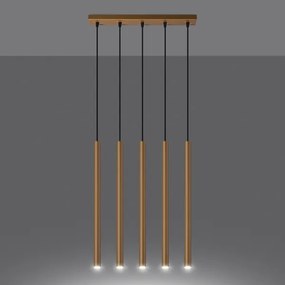 Sollux SL.1173 - Csillár zsinóron PASTELO 5xG9/8W/230V arany