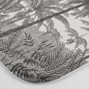 Fekete-bézs fürdőszobai kilépő WC-hez 45x45 cm Cocoty – douceur d'intérieur