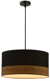 Csillár zsinóron PORTO 1xE27/60W/230V fekete/barna