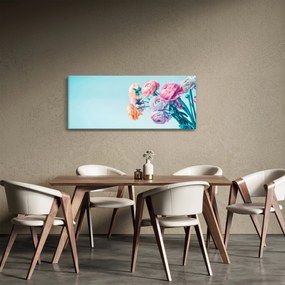 Kép - Virágok a vázában (120x50 cm)