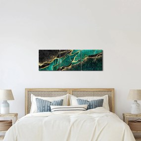 Kép - Kerozin-arany márványozás (órával) (90x30 cm)