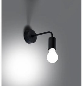Sollux SL.1449 - Fali lámpa NORAH 1xE27/15W/230V fekete