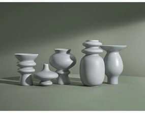 Kontur kékesszürke kerámia váza, magasság 29 cm - Kähler Design