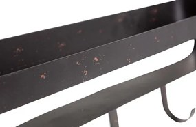 Fém polc fürdőszobába RAKKA 56x29 cm, fekete