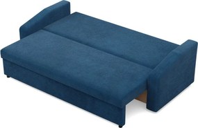 Zeus kanapéágy, kordbársony, hab töltet, döntött kartámasz, kék