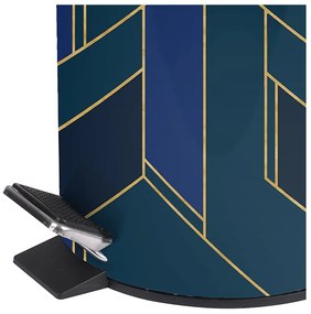 Sötétkék fém pedálos szemetes 3 l Achille – douceur d'intérieur