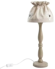 Retro asztali lámpa fodros búrával