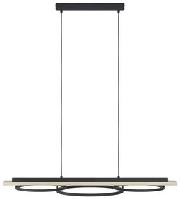 Eglo 901714-LED Dimmelhető csillár BOYAL 2xLED/12,5W/230V+LED/15,5W bézs/fekete