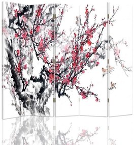 Gario Paraván Finom japán cseresznyefa Méret: 180 x 170 cm, Kivitelezés: Klasszikus paraván