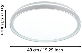 Fehér LED mennyezeti lámpa SELUCI – EGLO