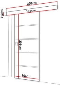 Tolóajtó Jowenton Plus 100 (fehér)  . 1104651