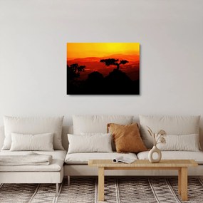 Kép - naplemente (üvegen) (70x50 cm)
