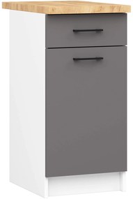 Alsó konyhaszekrény Organo S40 (fehér + grafit). 1117540