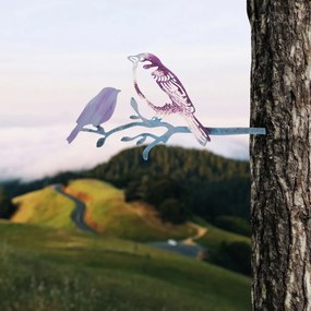 Bird fém kerti dísztárgy, 20×40 cm