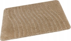 Gumírozott Fürdőszobaszőnyeg Wc-hez Bézs Hullámok Sara Szőnyeg 50x60 cm