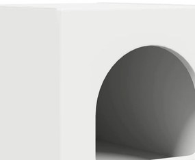 vidaXL Éjjeli asztal 2 pcs Fehér 29.5 x 35 x 50 cm Faanyag