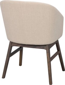 Bézs kárpitozott étkezőfotel szett 2 db-os Windham – Rowico