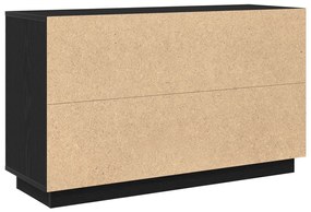 Fekete tölgy oldalszekrény 102x35x60 cm Mérnöki fa