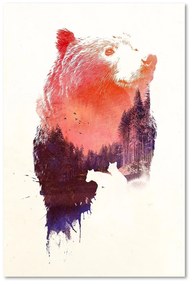 Gario Vászonkép Medve alakú erdő - Robert Farkas Méret: 60 x 90 cm