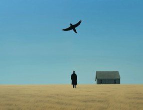 Poszter 65x50cm Magányos és szabad