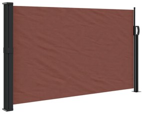 barna behúzható oldalsó napellenző 120 x 600 cm