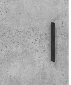 2 db betonszürke faliszekrény 69,5x34x90 cm