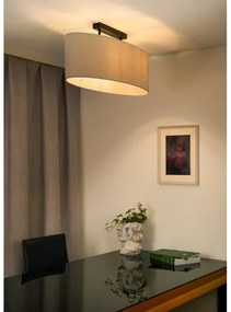 Duolla - Felületre szerelhető csillár OVAL 2xE27/15W/230V szürke