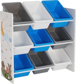 Rendszerező/Polcállvány játékokra, többszínű/mintás, DARLING TYP 3