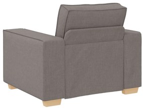 3 darabos kanapé szett párnákkal, taupe szövet
