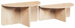 Dohányzóasztal 2 pcs Természetes 79 x 39.5 x 40 cm