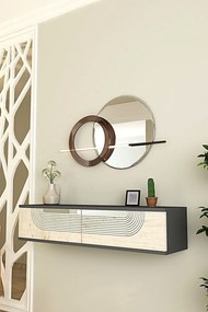Meyra 120 - Anthracite, Travertine, Silver