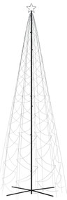 kúp alakú karácsonyfa 1400 hideg fehér LED-del 160 x 500 cm