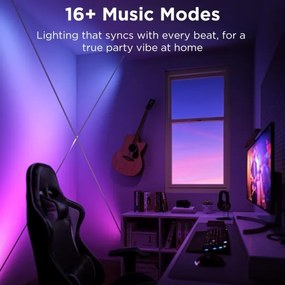 Govee - LED RGBICWW függesztett LED-szalag/36W/24V 4m Skyline Matter Wi-Fi