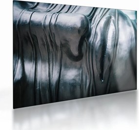Kép - Acél arc (üvegen) (70x50 cm)