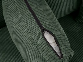 Sötétzöld sarokkanapé SMART COSARO, kétoldalas + 2 párna AJÁNDÉK