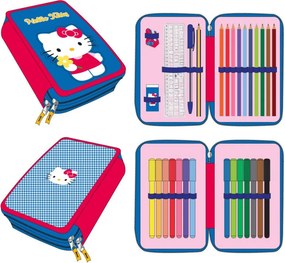 Hello Kitty Blue tolltartó töltött 2 emeletes