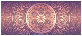 Kép - Mandala lila színátmeneten (120x50 cm)