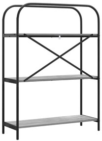 Könyvespolc Szürke sonoma 80 x 30 x 109 cm Faanyag